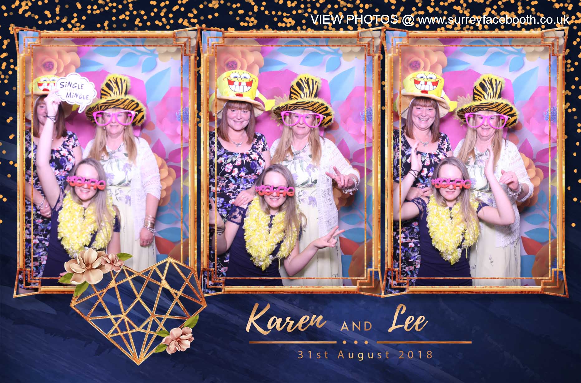 Karen & Lee's Wedding | View more photos from the event at galleries.surreyfacebooth.co.uk/u/Surrey-FaceBooth/Karen-Lees-Wedding